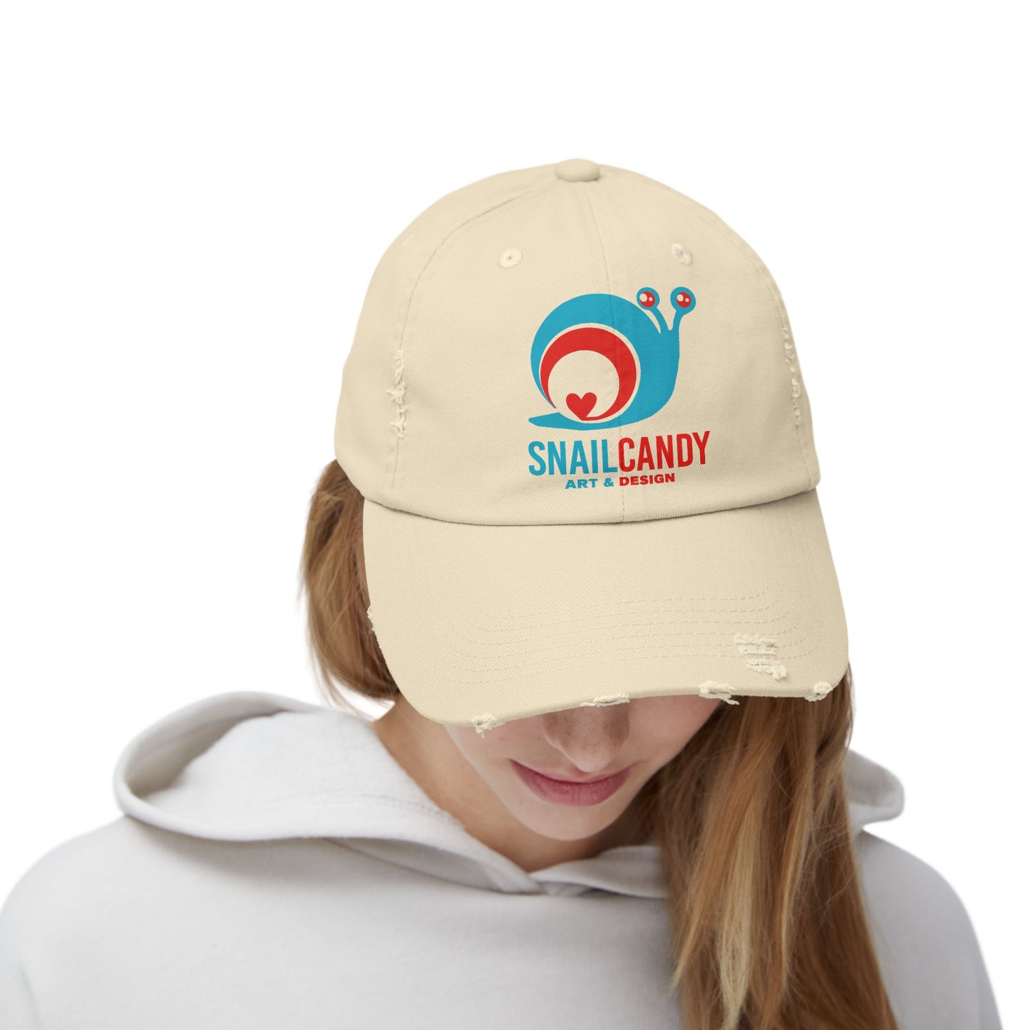 Rugged Ball Cap with SnailCandy Design