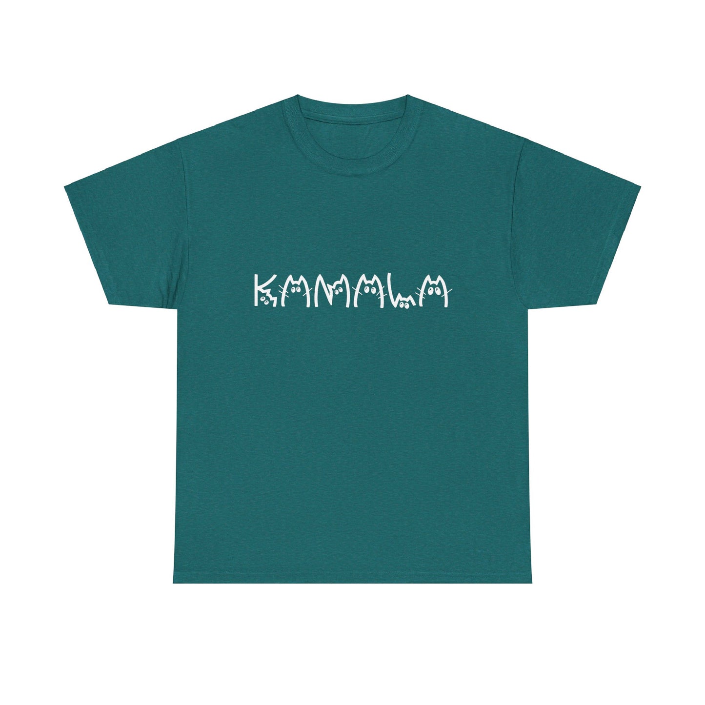 Kamala Cat T-shirts [ S - 5XL] WHITE writing