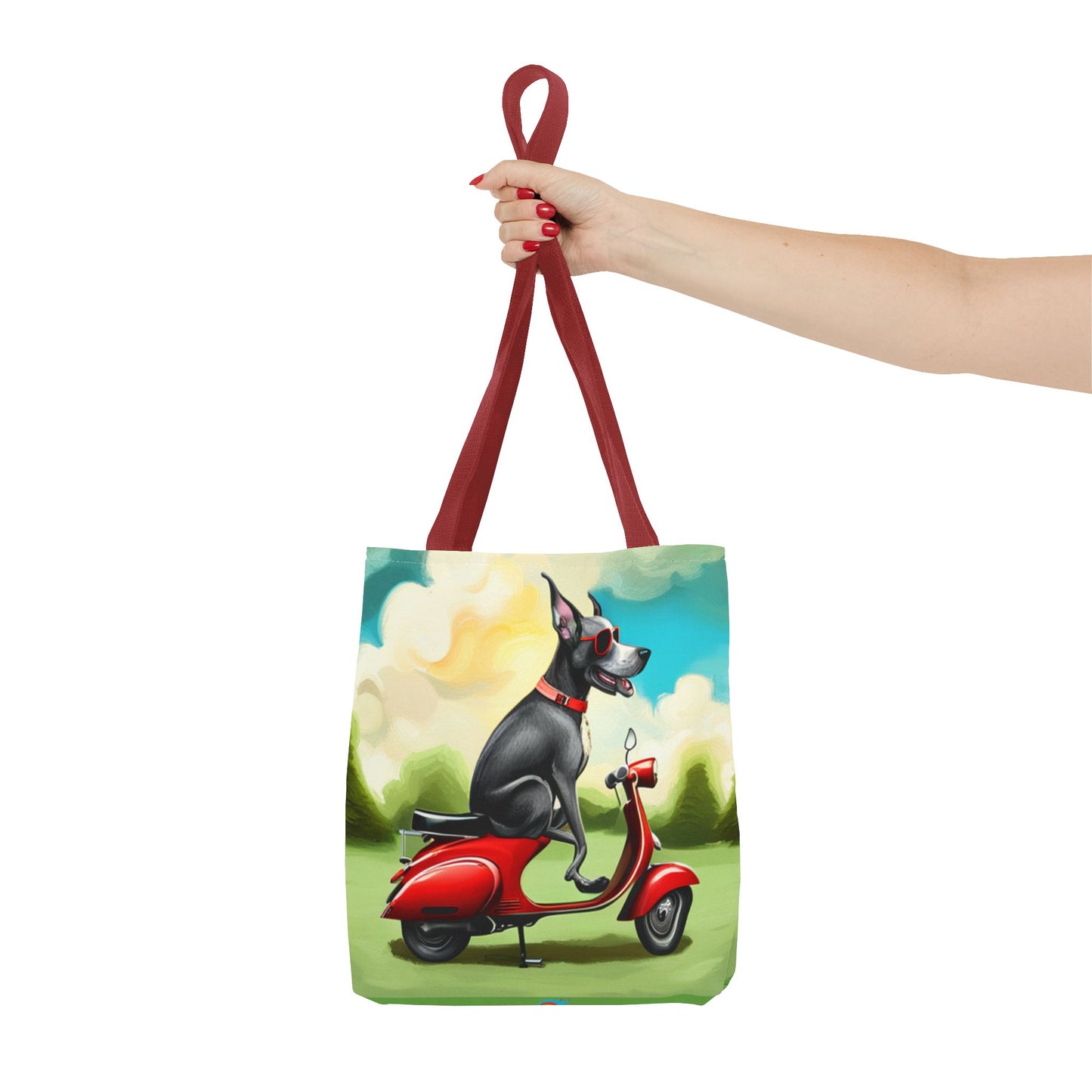 Everything Tote,  'Cruisin' Pup' art