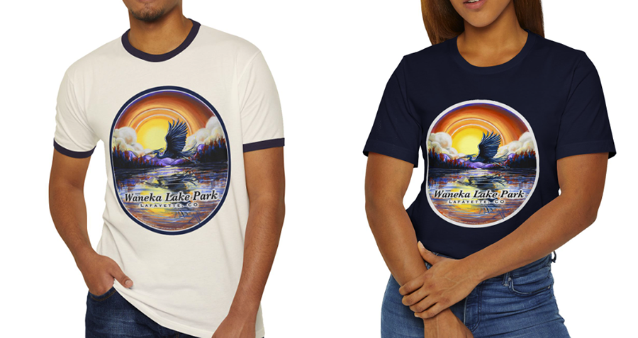 Waneka Lake T-Shirt, Navy, Midnight Blue