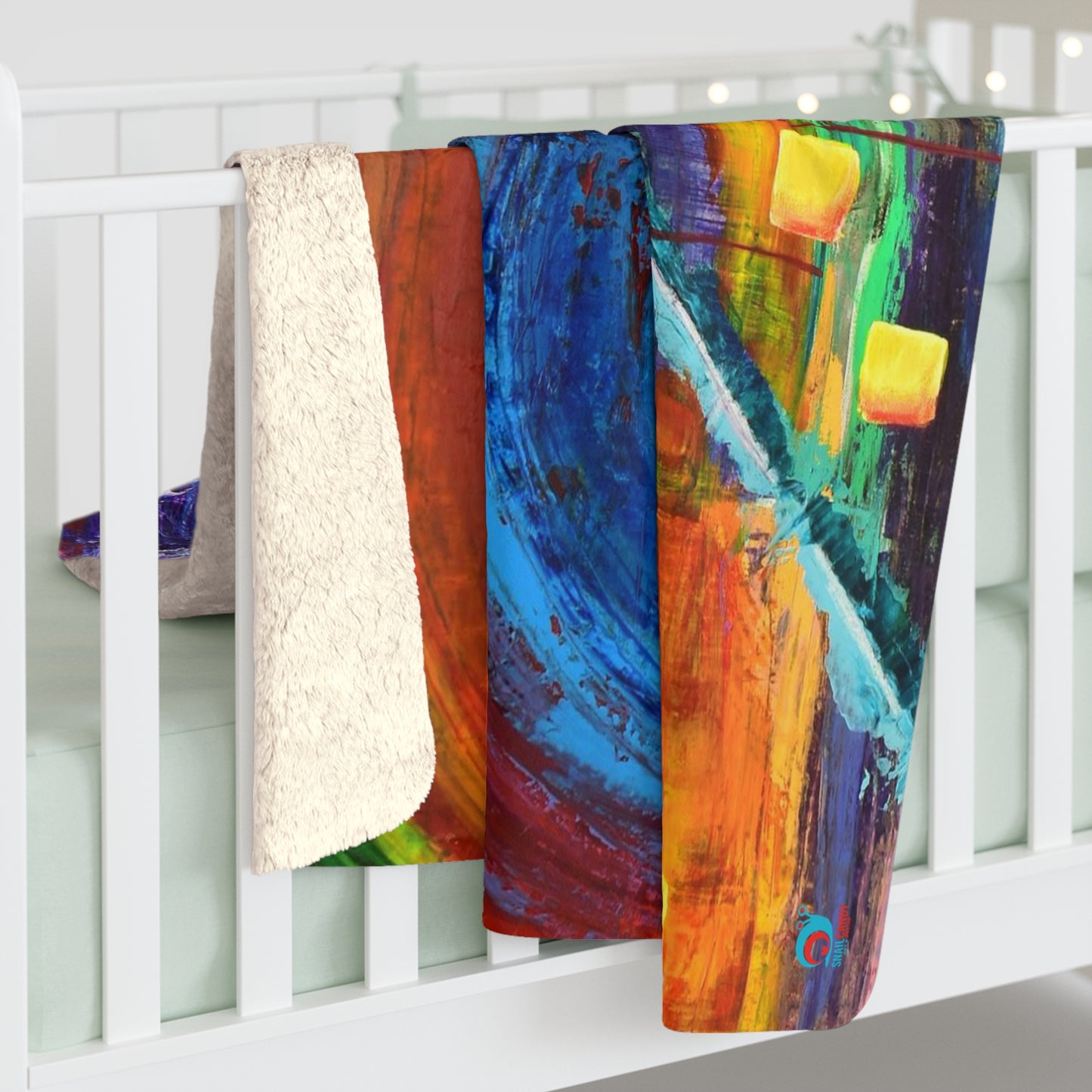 Sherpa Fleece Blanket - art "Breakthrough"