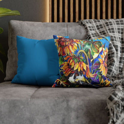Faux Suede Square Pillow Case