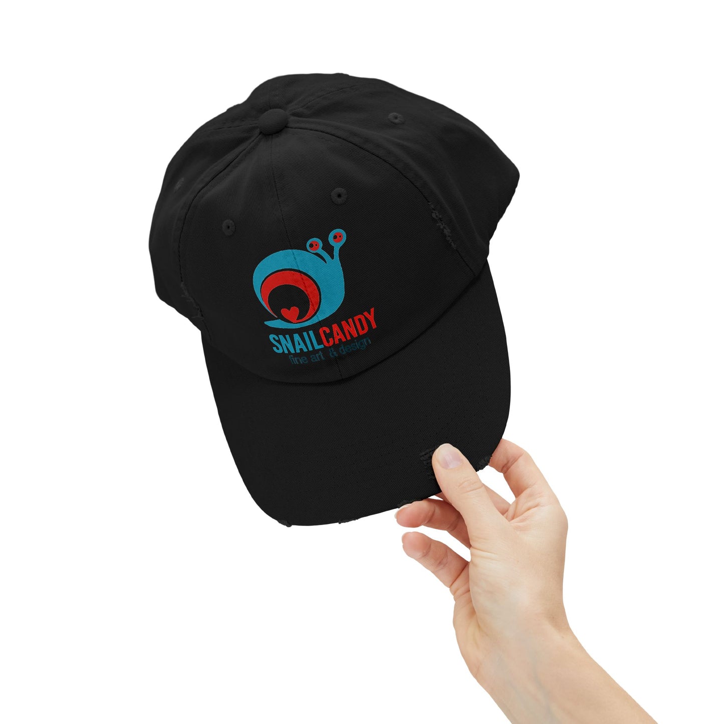 Rugged Ball Cap with SnailCandy Design