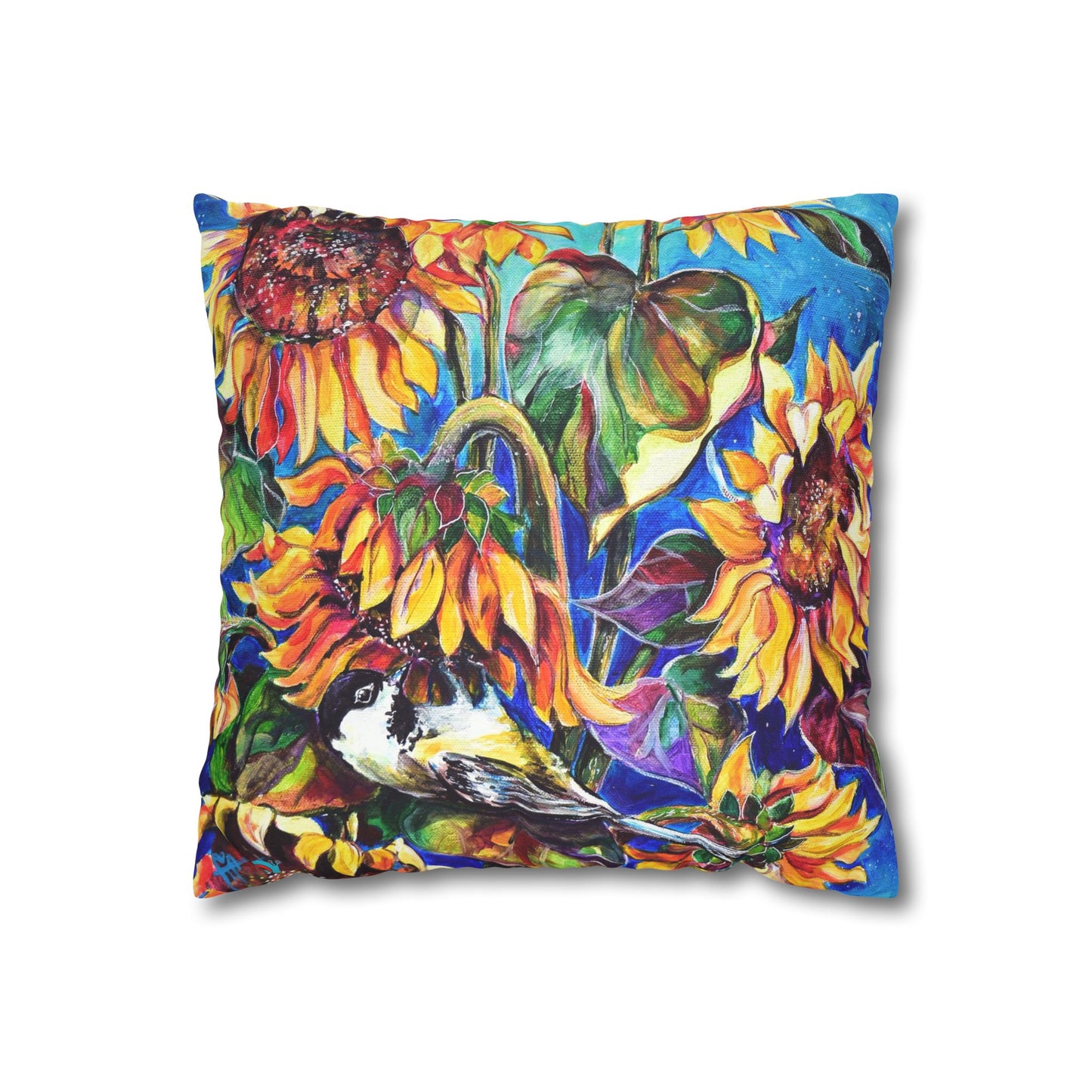 Faux Suede Square Pillow Case