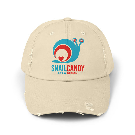 Rugged Ball Cap with SnailCandy Design