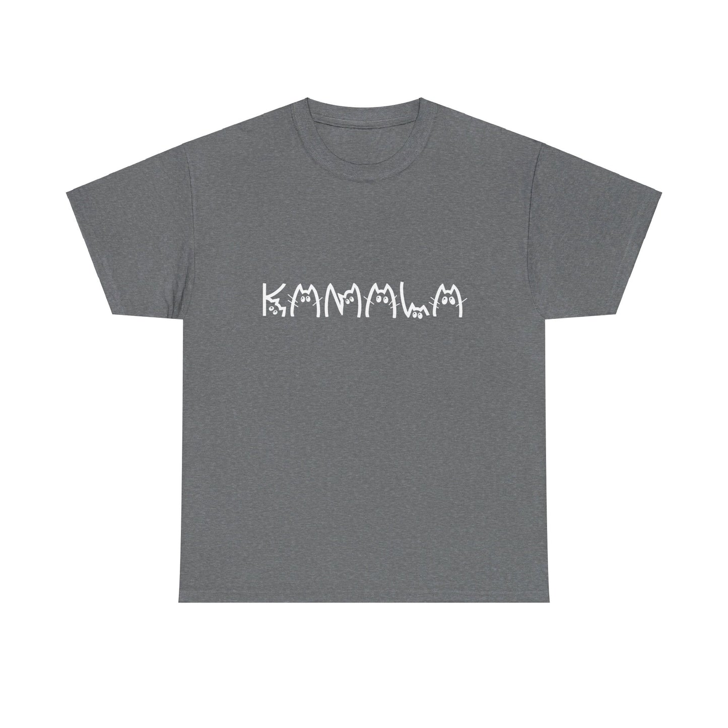 Kamala Cat T-shirts [ S - 5XL] WHITE writing