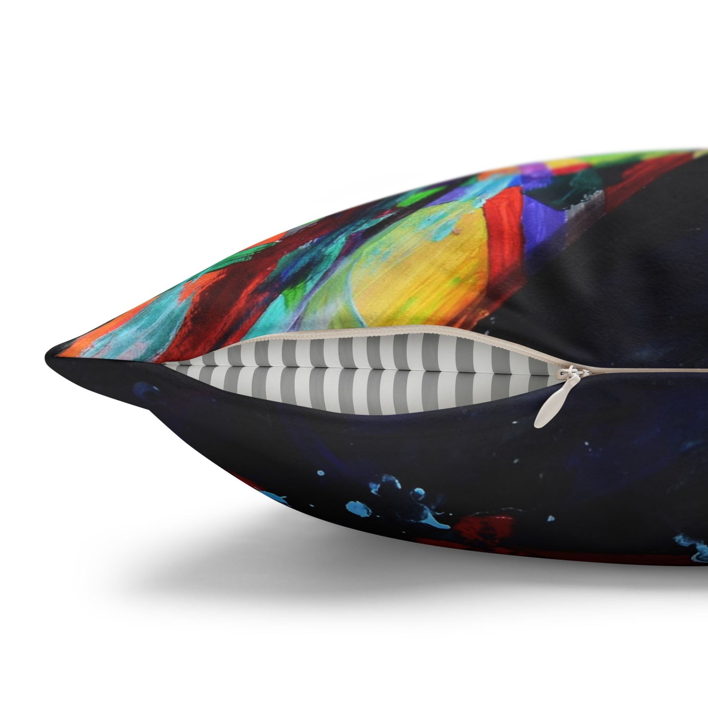 Pillow - colorful knot artwork