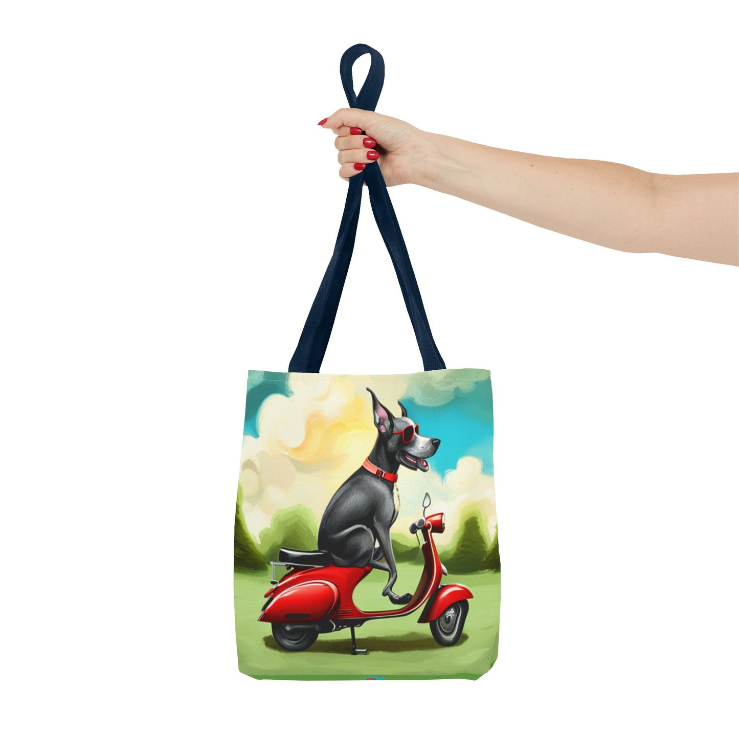 Everything Tote,  'Cruisin' Pup' art