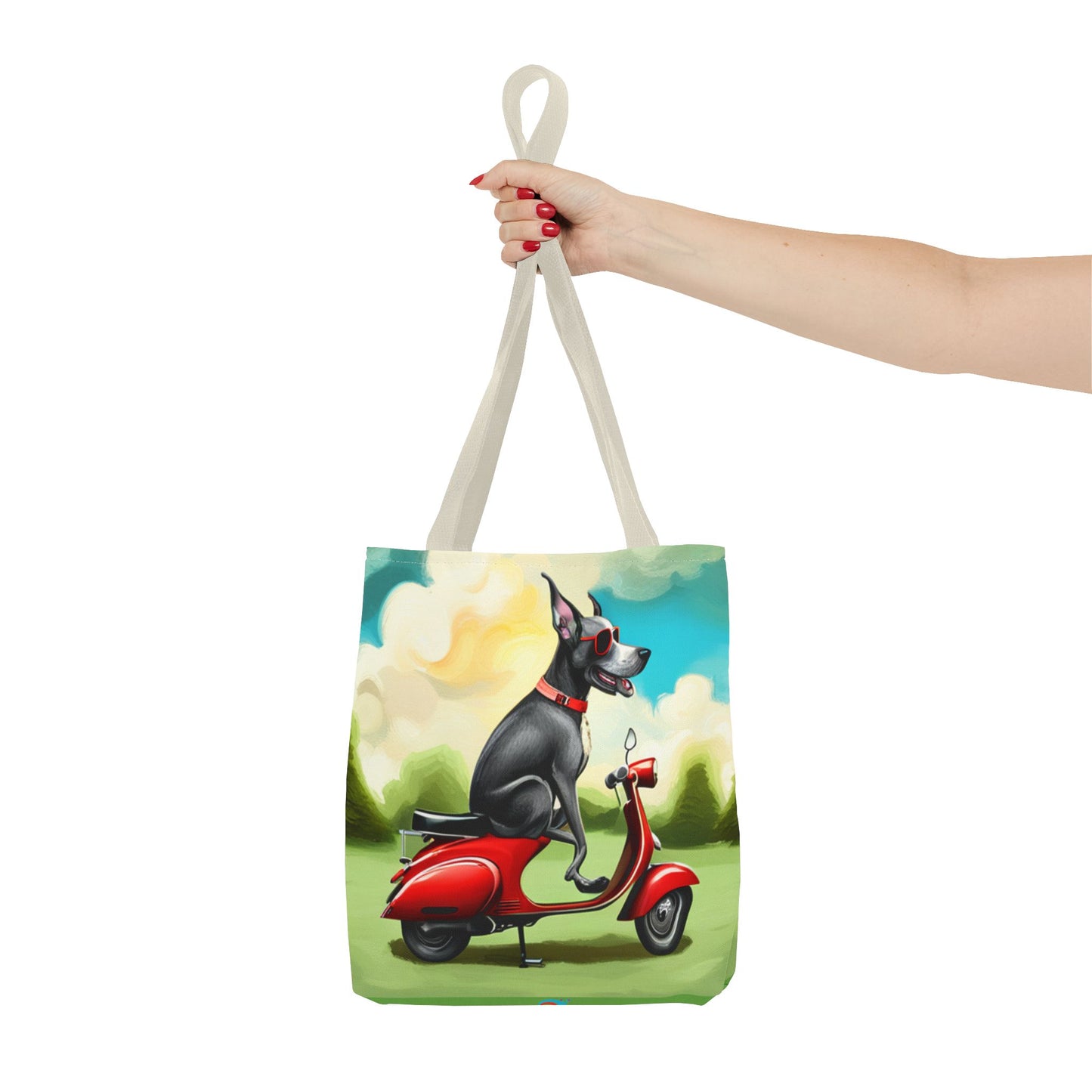 Everything Tote,  'Cruisin' Pup' art