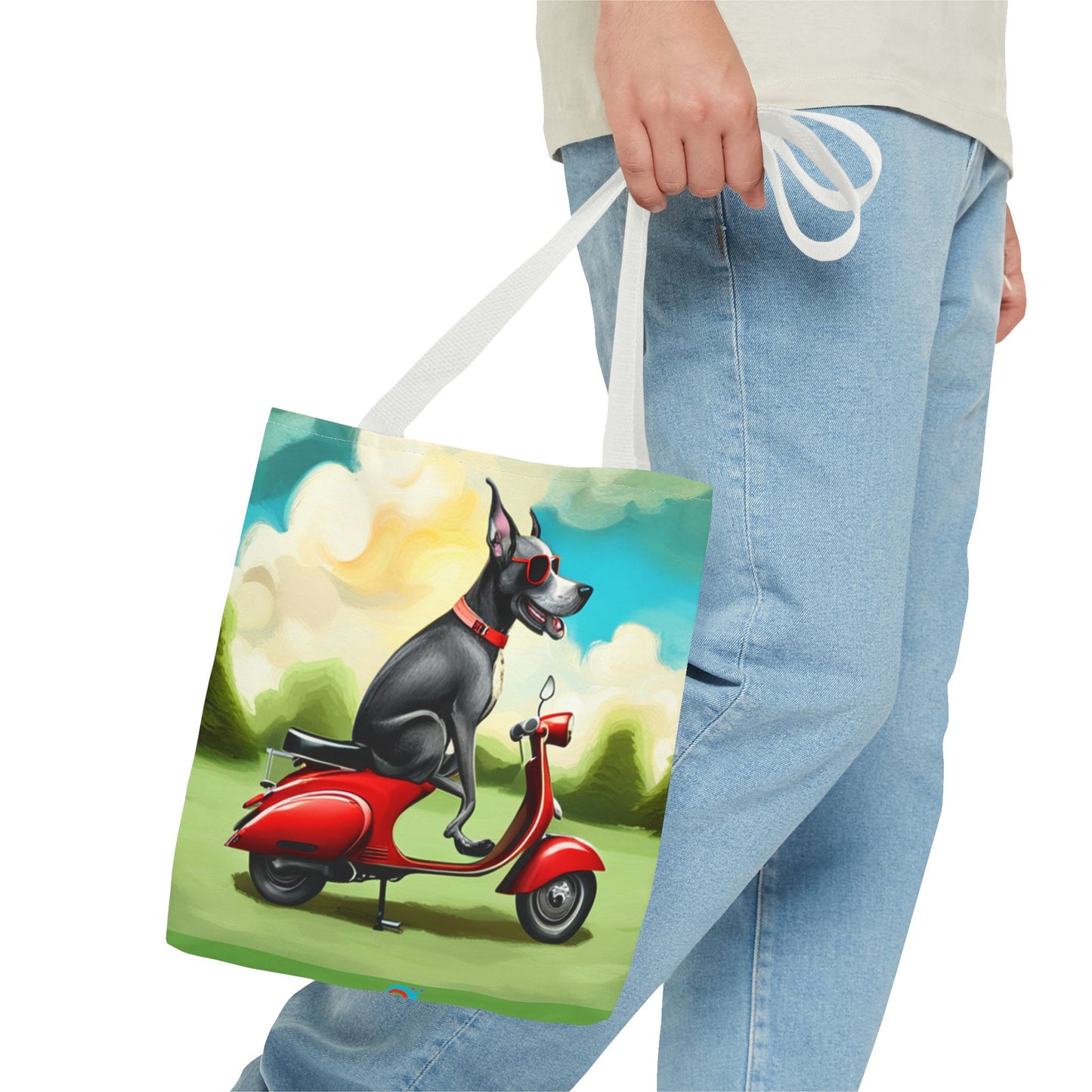 Everything Tote,  'Cruisin' Pup' art