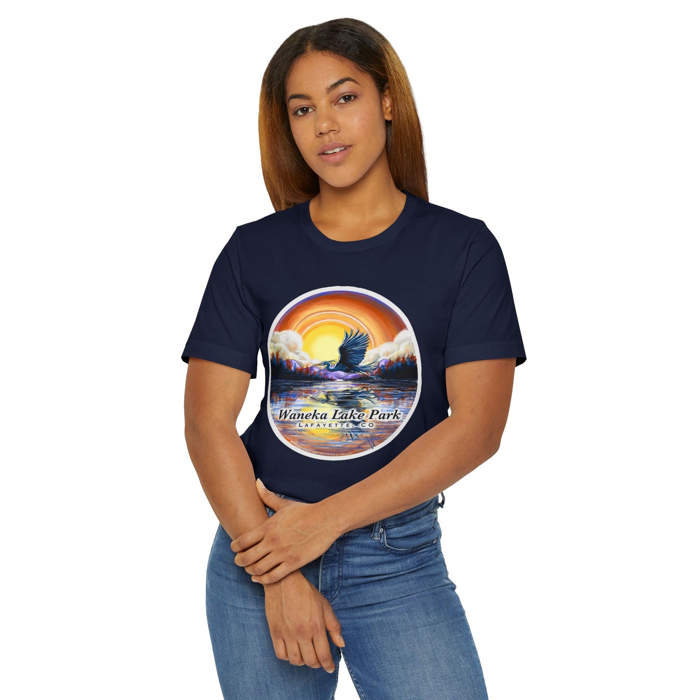Waneka Lake T-Shirt, Navy, Midnight Blue