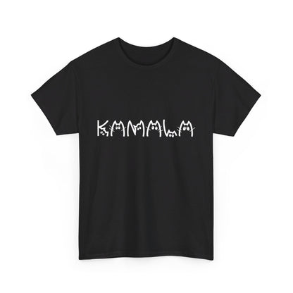 Kamala Cat T-shirts [ S - 5XL] WHITE writing