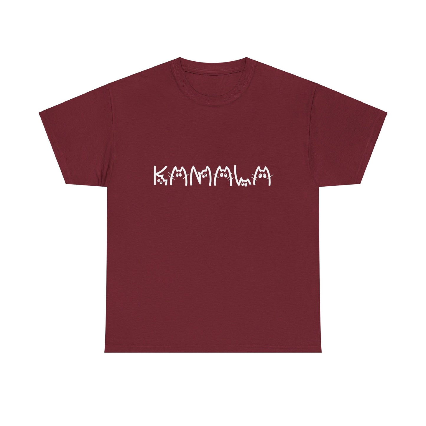 Kamala Cat T-shirts [ S - 5XL] WHITE writing