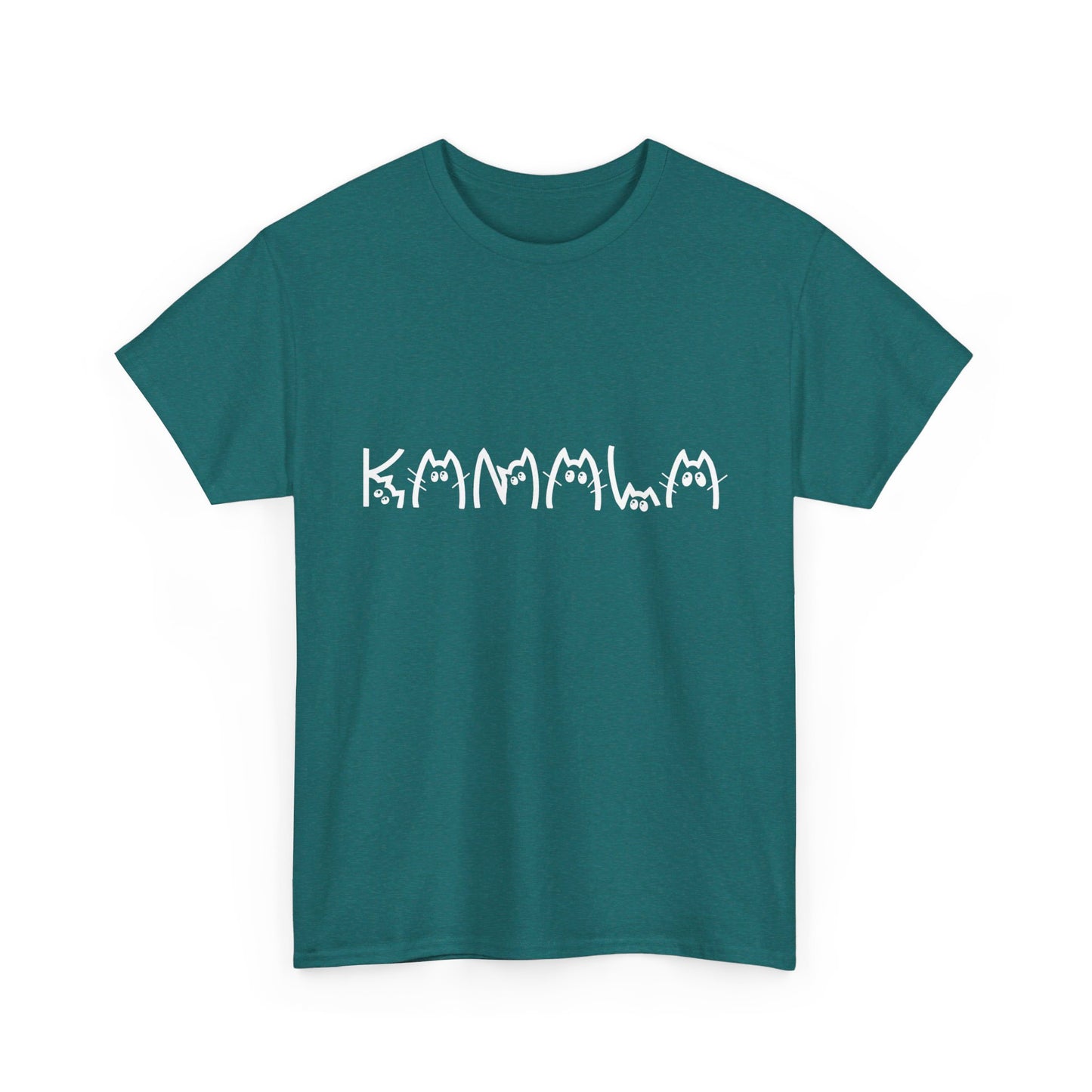 Kamala Cat T-shirts [ S - 5XL] WHITE writing