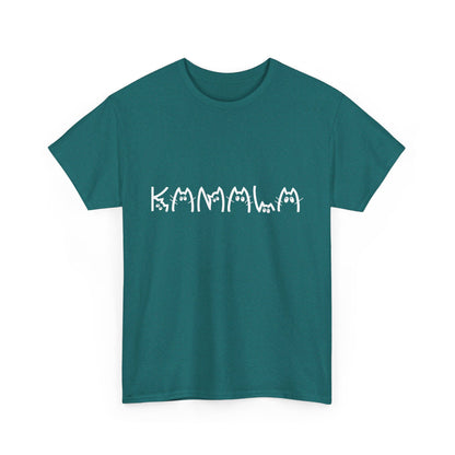 Kamala Cat T-shirts [ S - 5XL] WHITE writing