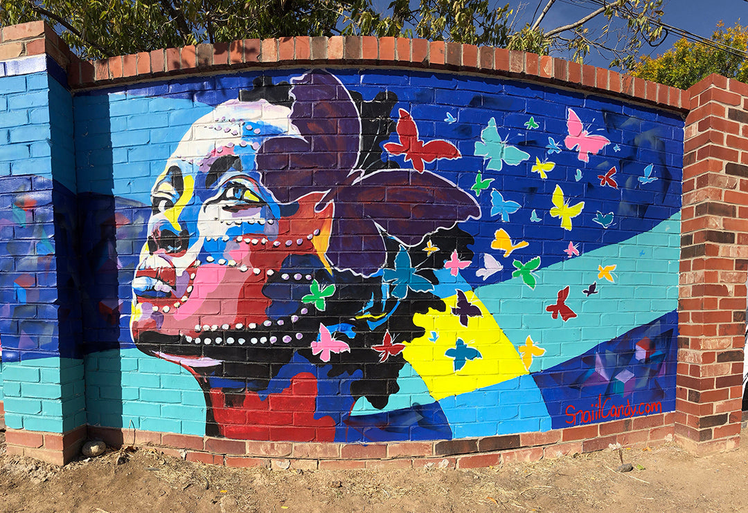 Asha the portrait at You Matter mural Broomfield Colorado
