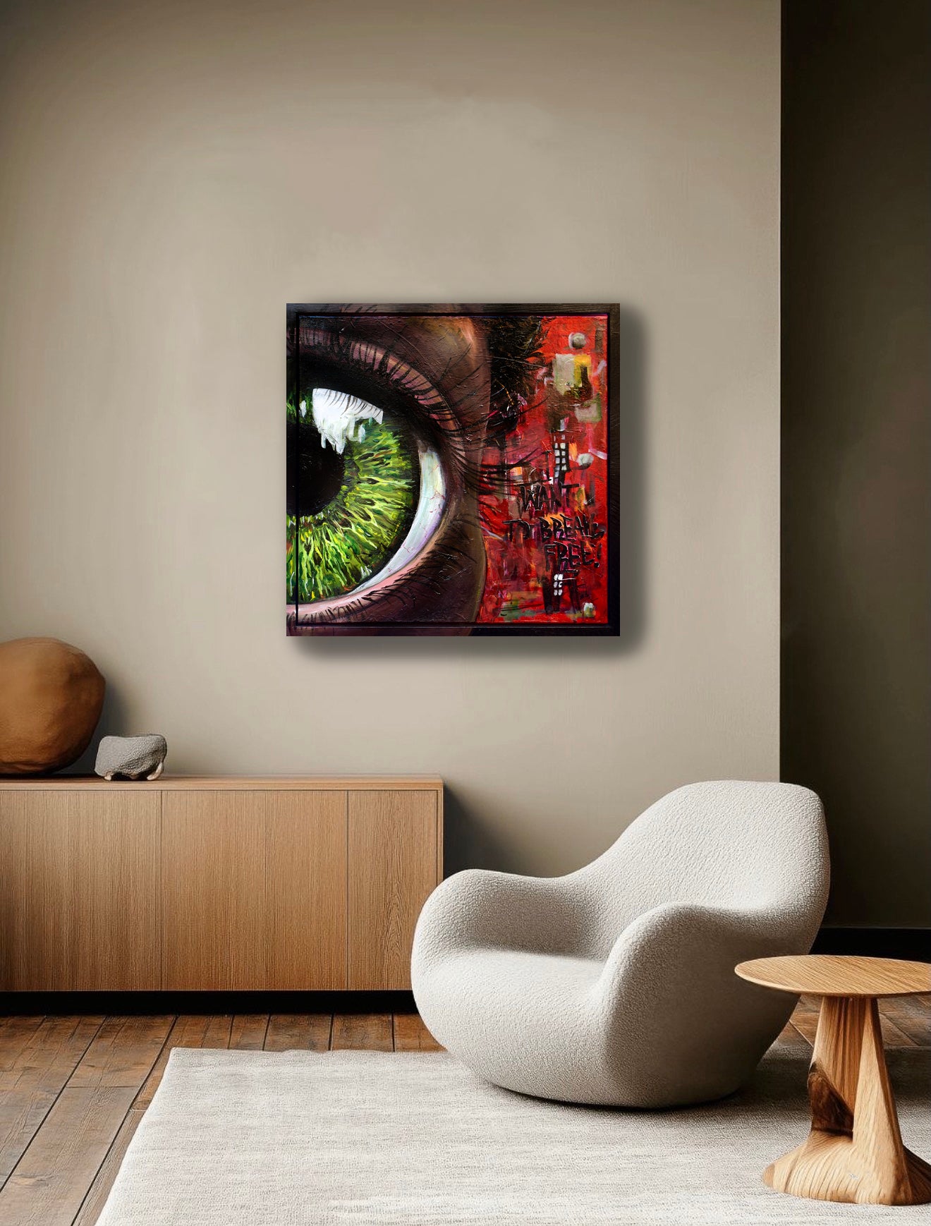 'Want to Break Free', original painting