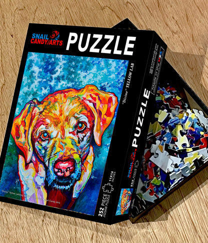 Yellow Lab Dog Puzzle