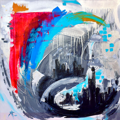 'Chicago Tempest', abstract painting