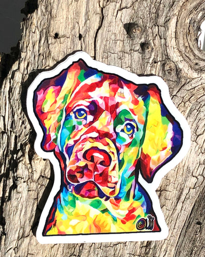 Sticker - Curious Labrador Dog