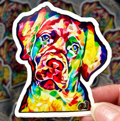 Sticker - Curious Labrador Dog