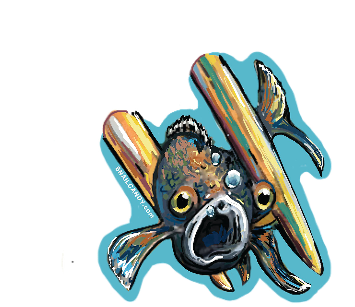 Waneka Lake Collectors Magnet - "Lunch" the fish