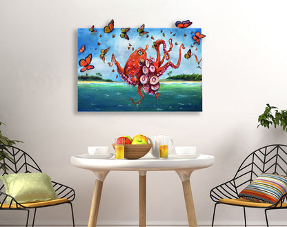 'Migration' multi-media painting