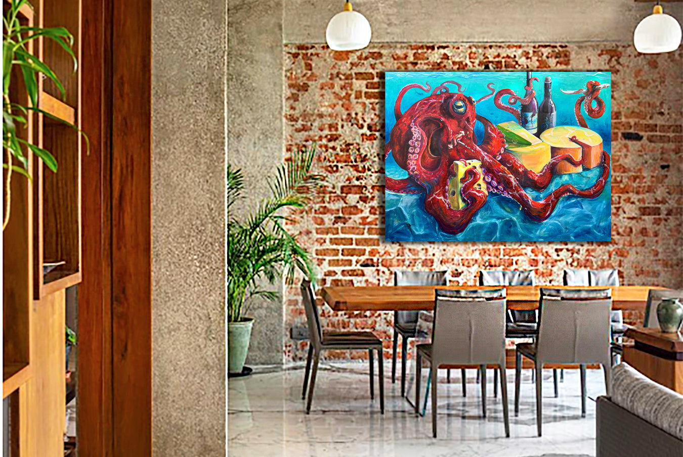 'Still Life with Octopus', painting