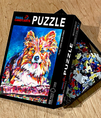 Long-haired Corgi Dog Puzzle