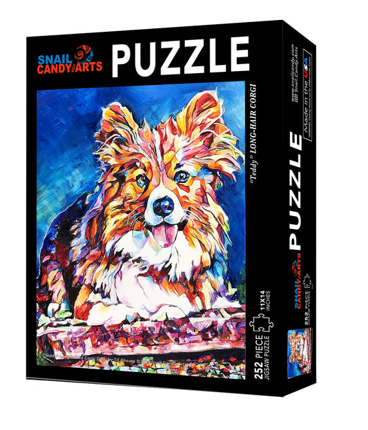 Long-haired Corgi Dog Puzzle