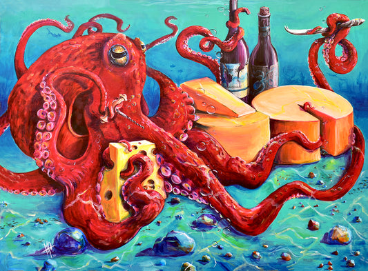 'Still Life with Octopus', original painting