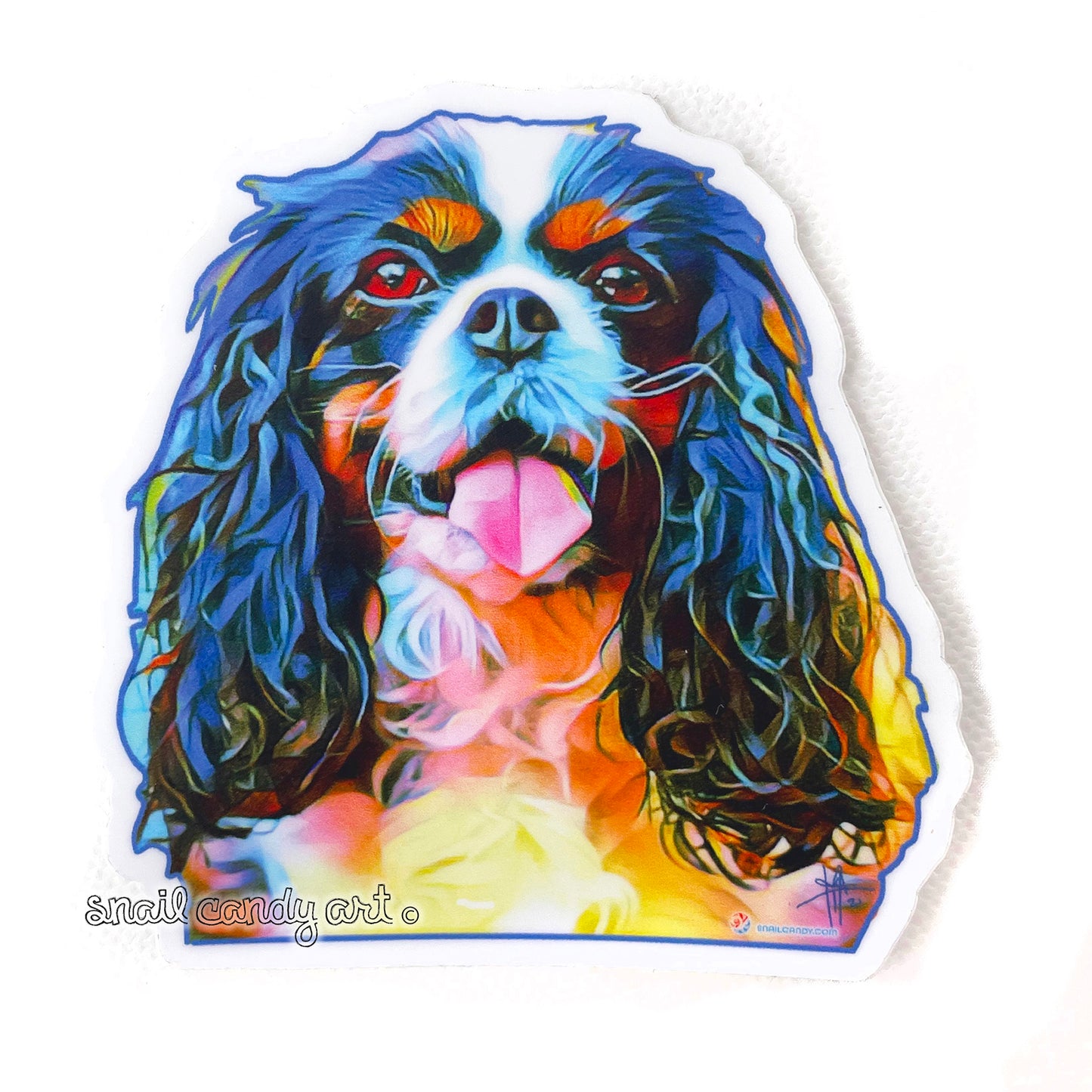 Sticker - King Charles Spaniel Dog "Precious"