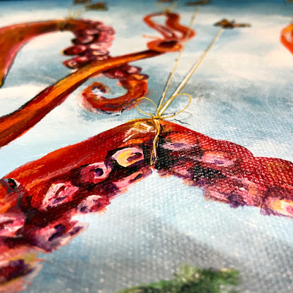 'Migration' multi-media painting