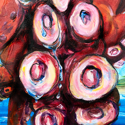 'Migration' multi-media painting