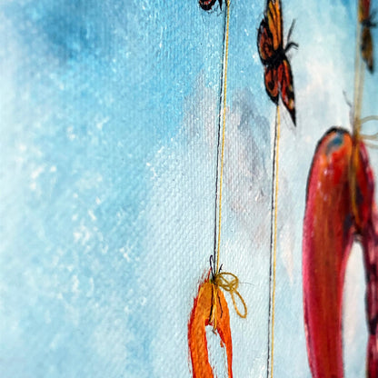 'Migration' multi-media painting