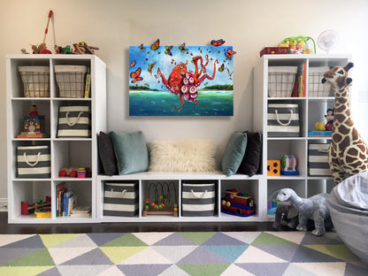 'Migration' multi-media painting