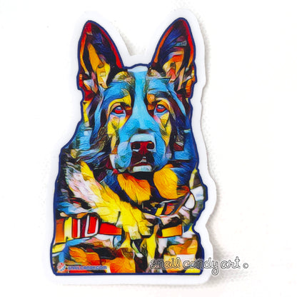 Sticker - Belgian Malinois military dog