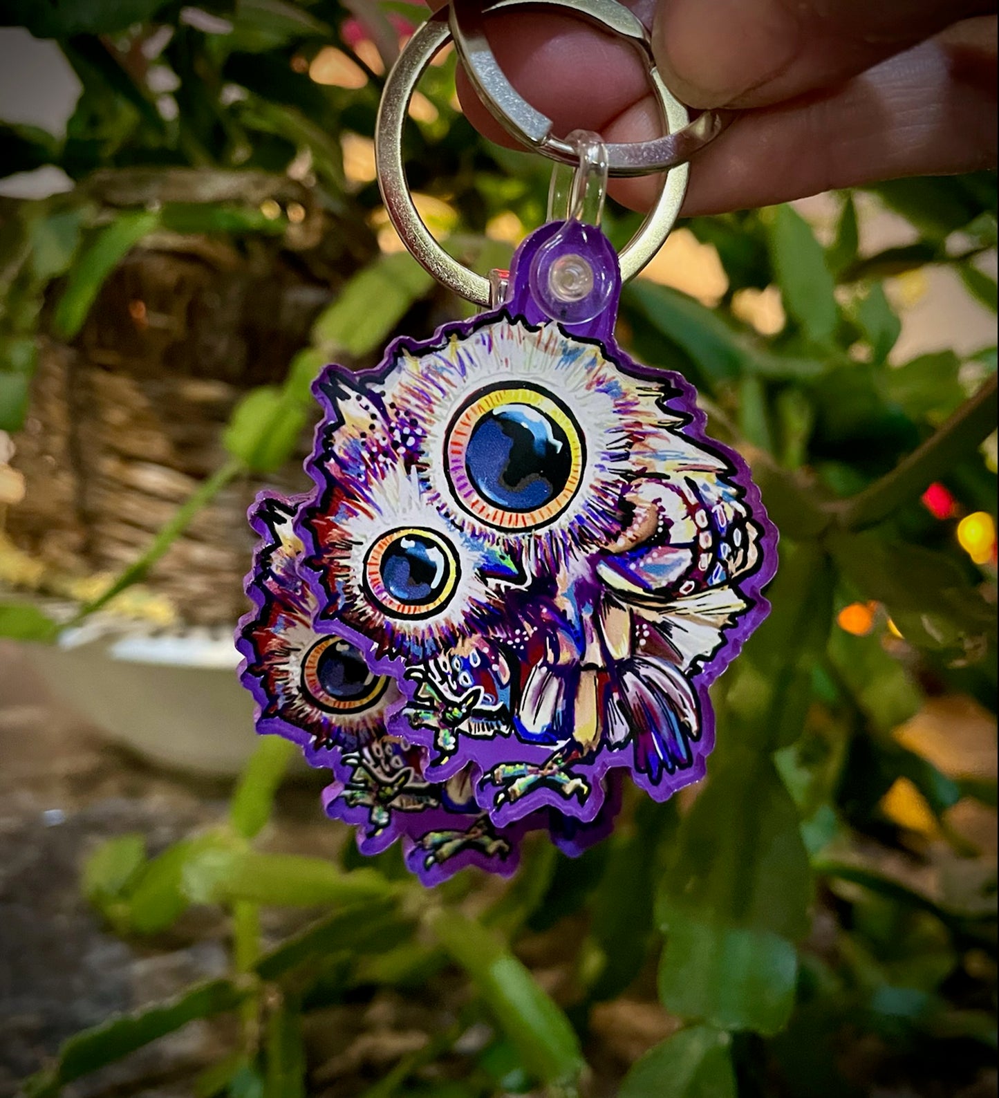 Bag Charm -  Flammulated Owl