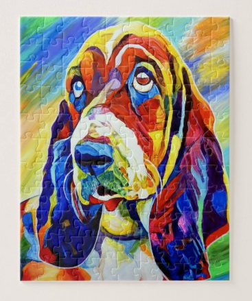 BASSET HOUND Dog Puzzle